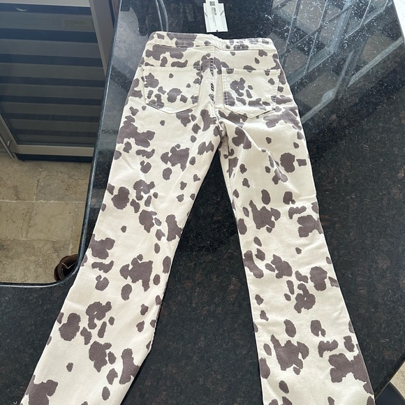 ZARA Cow Flared Skinny Jeans (US 6) 🐄 NWT - Picture 12 of 12